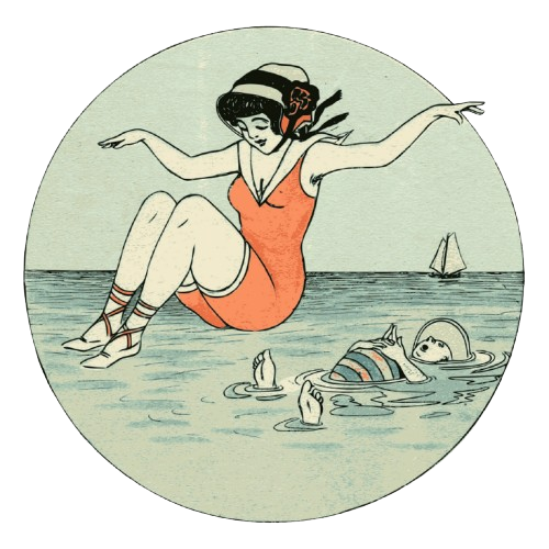 "Summer woman png sticker, vintage" is marked with CC0 1.0.